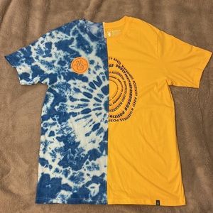 *NEW* XL Yellow and blue tie-dye Dutch Bros t-shirt